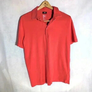H&M Pink Polo shirt 100 percent cotton sz L